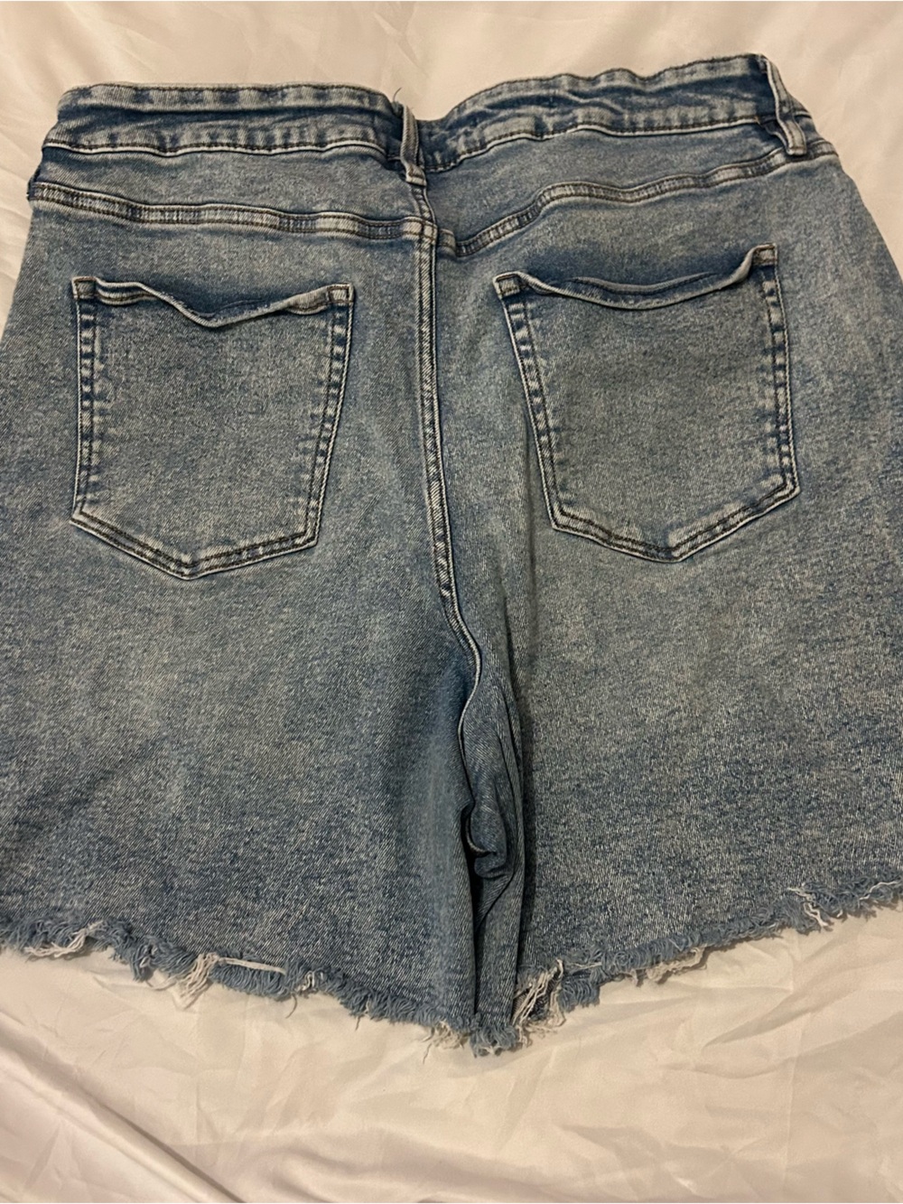 Ava & Viv Light Blue High Waist Denim Shorts - Picture 4 of 5